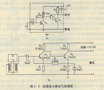 涡轮流量计前置放大器电气原理图